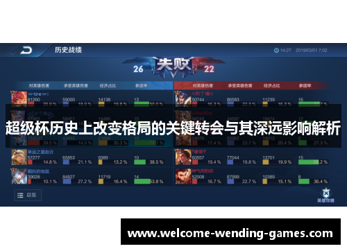 超级杯历史上改变格局的关键转会与其深远影响解析